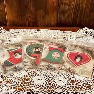 Vintage Christmas Cross Stitch Ornament Kits